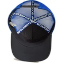 cappellino-trucker-blu-e-nero-cane-pitbull-flex-pitbull-suede-the-farm-di-goorin-bros
