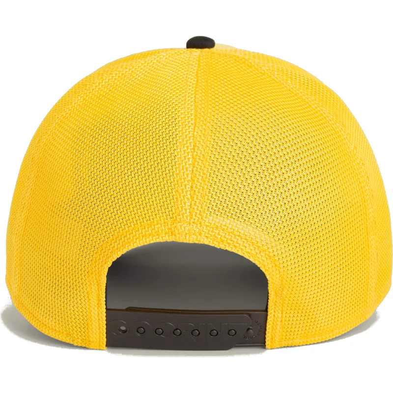 cappellino-trucker-giallo-e-nero-leone-mighty-lion-suede-the-farm-di-goorin-bros