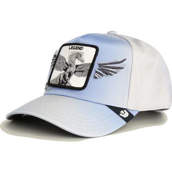 Cappello snapback azzurro con visiera curva Pegaso Legend Flare Up Wings The Farm di Goorin Bros.