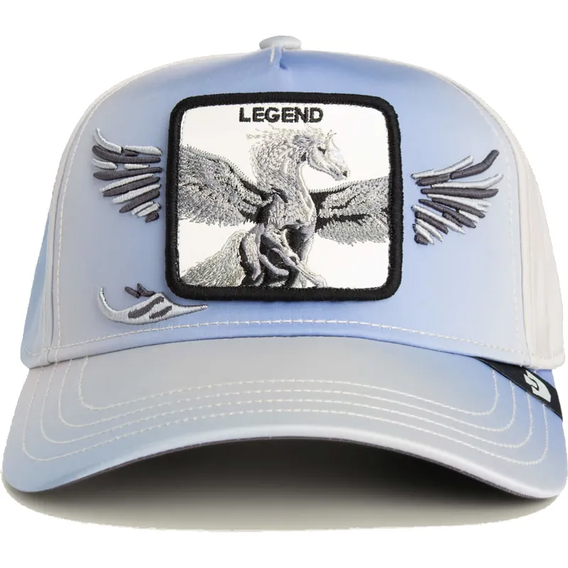 lysebla-kurvet-snapback-kasket-pegaso-legend-flare-up-wings-the-farm-fra-goorin-bros
