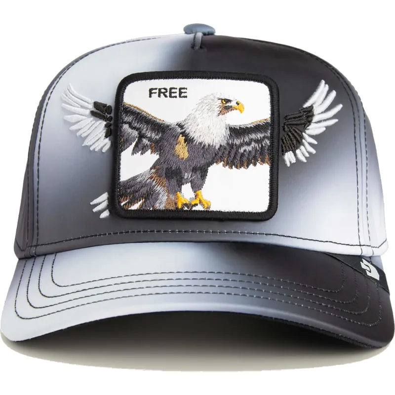sort-snapback-kasket-med-buet-skygge-orn-free-steal-this-hat-wings-the-farm-fra-goorin-bros