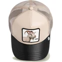 casquette-trucker-beige-et-noire-chevre-him-courtside-the-farm-goorin-bros