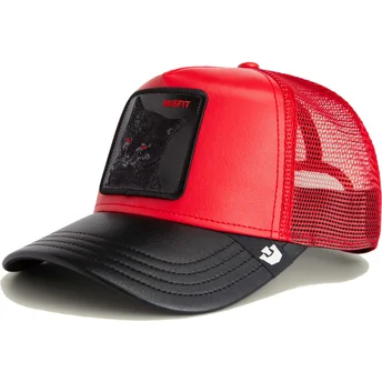 Cappellino trucker rosso e nero gatto Misfit Courtside The Farm di Goorin Bros.