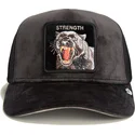 svart-truckerkeps-panter-strength-panther-velour-the-farm-fran-goorin-bros
