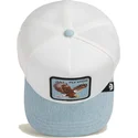 cappellino-trucker-bianco-e-blu-aquila-fly-high-denim-the-farm-di-goorin-bros