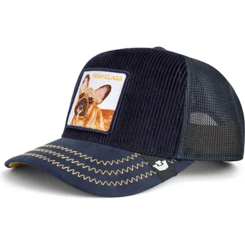 Czapka trucker granatowa z francuskim buldogiem High Class Remix The Farm od Goorin Bros.