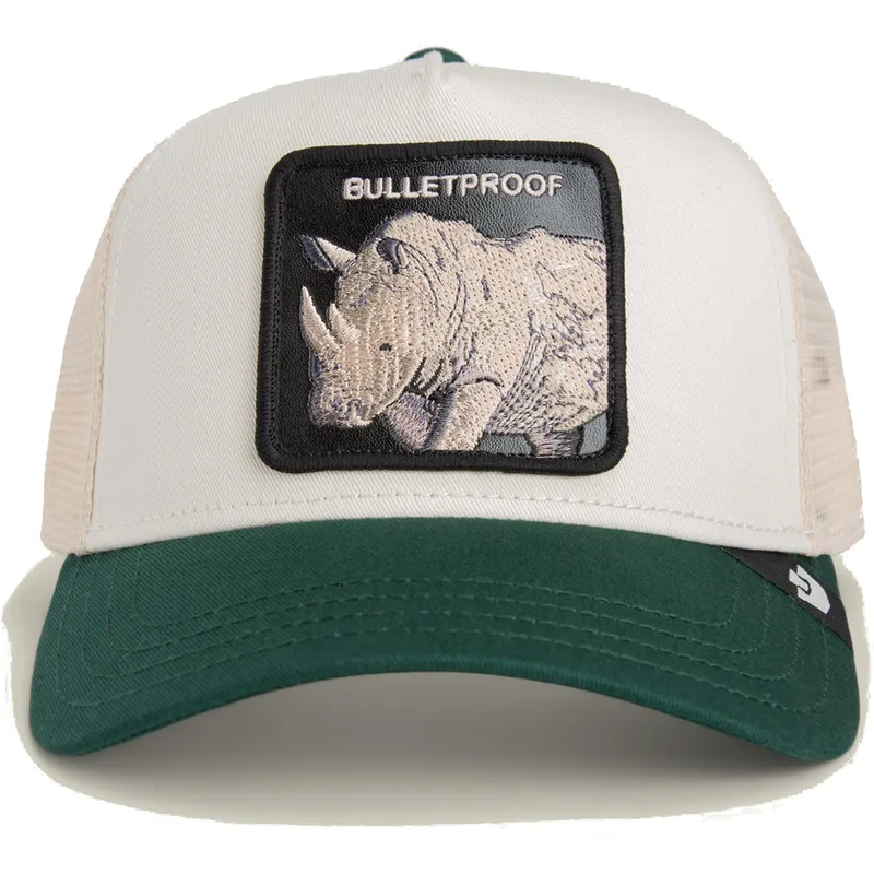 hvid-og-gron-trucker-kasket-naesehorn-bulletproof-bulletproof-sport-the-farm-fra-goorin-bros