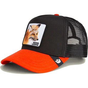 Goorin Bros Svart och orange räv Good Looks Sport The Farm truckerkeps.