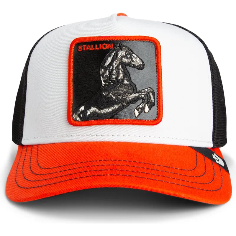 flerfarvet-trucker-kasket-hest-stallion-tri-tone-the-farm-fra-goorin-bros