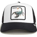 cappello-trucker-bianco-e-nero-scorpione-deadly-the-farm-di-goorin-bros