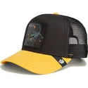 cappellino-trucker-nero-e-giallo-per-bambino-scorpione-deadly-mini-the-farm-di-goorin-bros