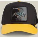 goorin-bros-youth-scorpion-deadly-mini-the-farm-black-and-yellow-trucker-hat