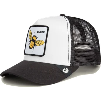 Gorra trucker bianca e nera per bambino ape The Queen Mini The Farm di Goorin Bros.