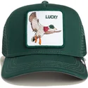 cappello-trucker-verde-per-bambino-anatra-the-lucky-mini-the-farm-di-goorin-bros