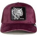 trucker-cap-weinrot-tiger-savage-tiger-velour-the-farm-von-goorin-bros