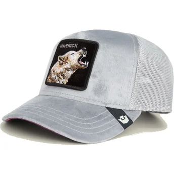 Goorin Bros. Wolf Maverick Velour The Farm Grey Trucker Hat