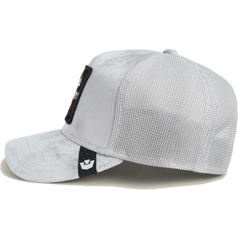 czapka-trucker-szara-wilk-maverick-wolf-velour-the-farm-od-goorin-bros