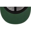 cappello-piatto-marrone-e-verde-regolabile-9fifty-retro-crown-wool-pinstripe-degli-oakland-athletics-mlb-di-new-era