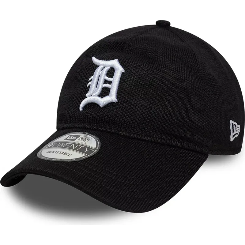 svart-bojd-justerbar-keps-9twenty-merino-wool-fran-detroit-tigers-mlb-av-new-era