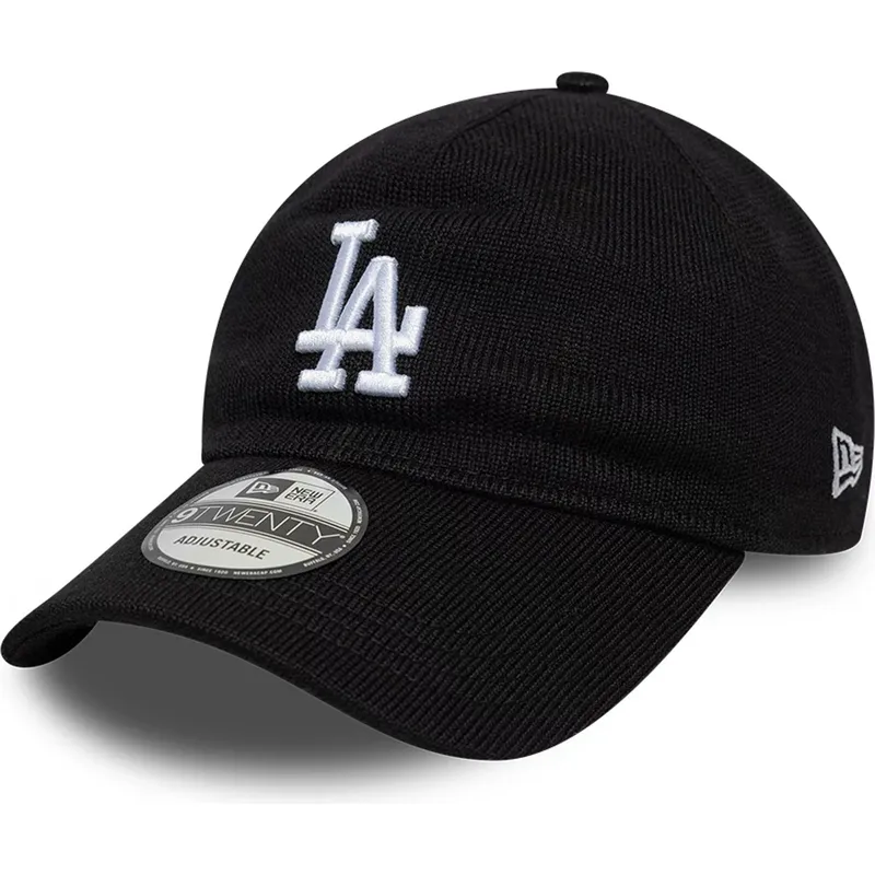 czarna-regulowana-czapka-z-daszkiem-9twenty-merino-wool-los-angeles-dodgers-mlb-od-new-era