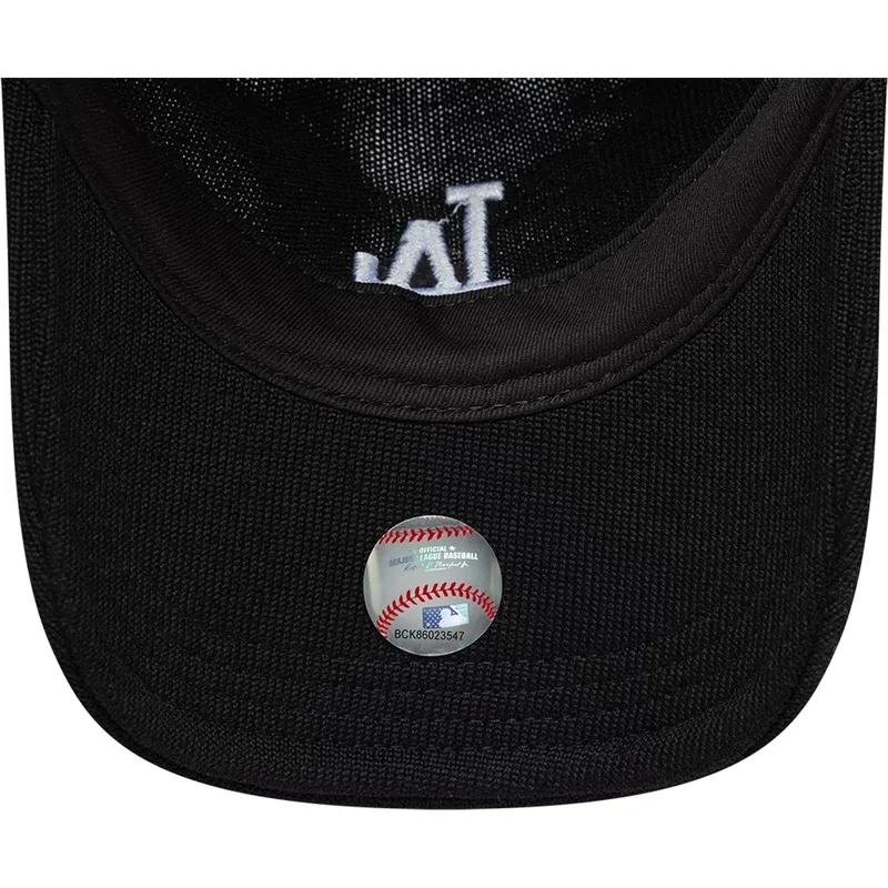 sort-justerbar-9twenty-merino-wool-kasket-fra-los-angeles-dodgers-mlb-fra-new-era