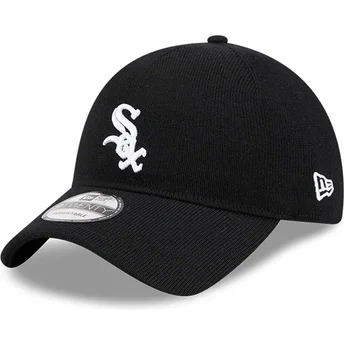 Chicago White Sox MLB New Era 9TWENTY Merino Wool justerbar sort buet kasket
