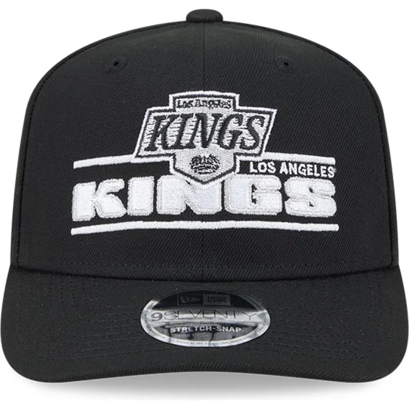 sort-buet-snapback-9seventy-stretch-snap-stated-kasket-fra-los-angeles-kings-nhl-fra-new-era