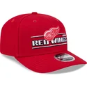 rote-gebogene-snapback-kappe-9seventy-stretch-snap-stated-der-detroit-red-wings-nhl-von-new-era