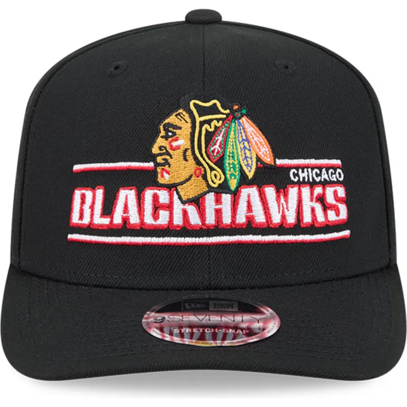 czarna-czapka-z-zakrzywionym-daszkiem-snapback-9seventy-stretch-snap-stated-chicago-blackhawks-nhl-new-era