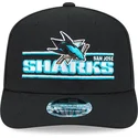 schwarze-snapback-kappe-9seventy-stretch-snap-stated-der-san-jose-sharks-nhl-von-new-era