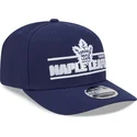 blaue-gebogene-snapback-kappe-9seventy-stretch-snap-stated-der-toronto-maple-leafs-nhl-von-new-era