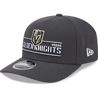 Szara czapka z zakrzywionym daszkiem snapback 9SEVENTY Stretch Snap Stated Vegas Golden Knights NHL New Era
