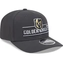 graue-snapback-kappe-9seventy-stretch-snap-stated-der-vegas-golden-knights-nhl-von-new-era