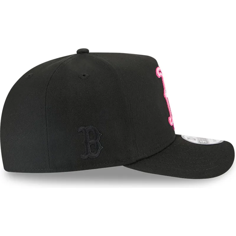 boston-red-sox-mlb-new-era-9fifty-a-frame-neon-schwarze-snapback-kappe