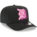 cappellino-nero-con-visiera-curva-snapback-9fifty-a-frame-neon-dei-detroit-tigers-mlb-di-new-era