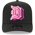 cappellino-nero-snapback-9fifty-a-frame-neon-dei-detroit-tigers-mlb-di-new-era
