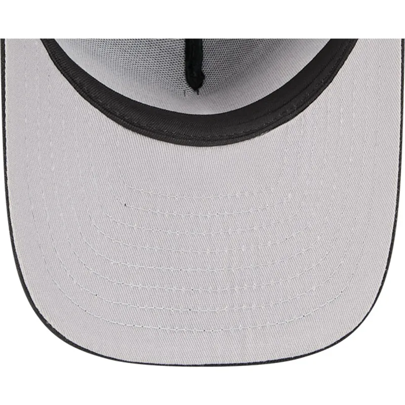 cappellino-curvo-nero-snapback-9fifty-a-frame-neon-di-oakland-athletics-mlb-di-new-era