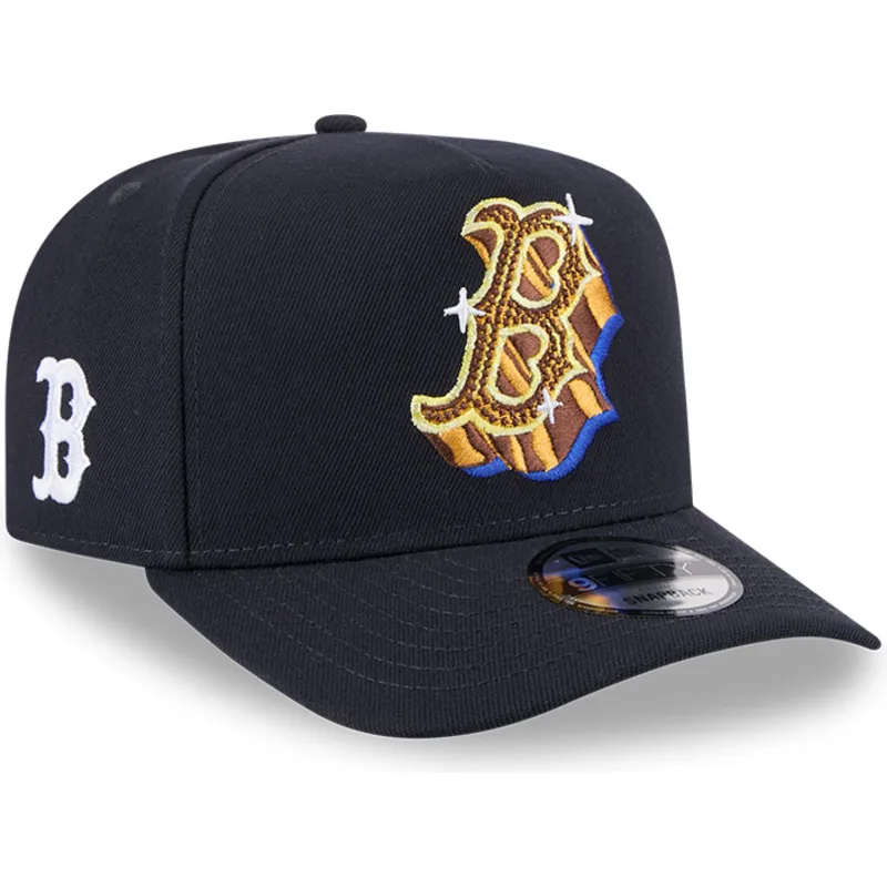 marinbla-kurvad-snapback-keps-9fifty-a-frame-emblem-boston-red-sox-mlb-fran-new-era