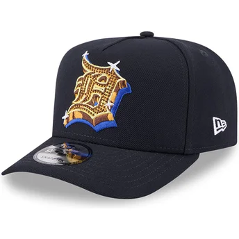 Cappellino snapback blu navy a visiera curva 9FIFTY A Frame Emblem dei Detroit Tigers MLB di New Era