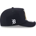marineblaue-gebogene-snapback-kappe-9fifty-a-frame-emblem-der-detroit-tigers-mlb-von-new-era