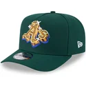 grune-gebogene-snapback-kappe-9fifty-a-frame-emblem-der-oakland-athletics-mlb-von-new-era