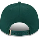 cappellino-curvo-verde-snapback-9fifty-a-frame-emblem-di-oakland-athletics-mlb-di-new-era