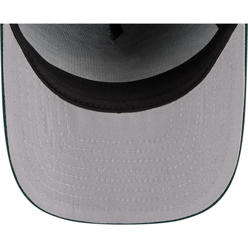 cappellino-curvo-verde-snapback-9fifty-a-frame-emblem-di-oakland-athletics-mlb-di-new-era