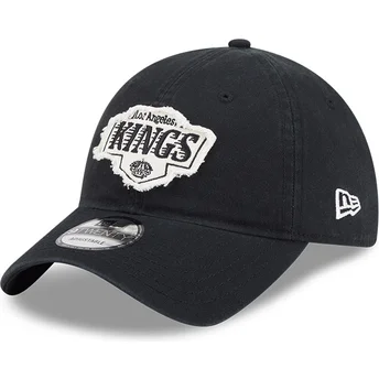 Czarna regulowana czapka z zakrzywionym daszkiem 9TWENTY Stamp Los Angeles Kings NHL od New Era