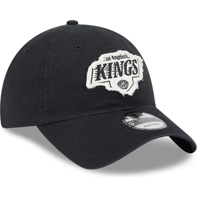 czarna-regulowana-czapka-z-zakrzywionym-daszkiem-9twenty-stamp-los-angeles-kings-nhl-od-new-era