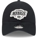 sort-justerbar-kurvet-kasket-9twenty-stamp-fra-los-angeles-kings-nhl-fra-new-era