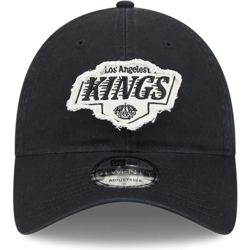 czarna-regulowana-czapka-z-zakrzywionym-daszkiem-9twenty-stamp-los-angeles-kings-nhl-od-new-era