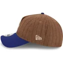 regulowana-brazowo-niebieska-czapka-z-zakrzywionym-daszkiem-9twenty-a-frame-wool-pinstripe-los-angeles-dodgers-mlb-od-new-era