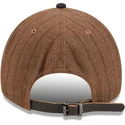 cappellino-curvo-marrone-e-blu-navy-regolabile-9twenty-a-frame-wool-pinstripe-dei-new-york-yankees-mlb-di-new-era