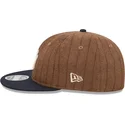casquette-plate-marron-et-bleue-marine-ajustable-9fifty-retro-crown-wool-pinstripe-new-york-yankees-mlb-new-era